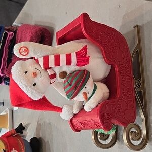 Hallmark 2016 Twinkling Sleigh Ride Snowman